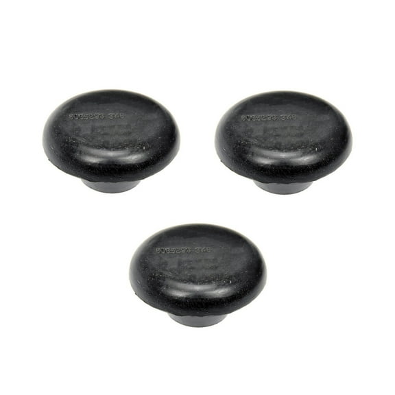 KarParts360 For Jeep Grand Cherokee 1999-2010 Differential Cover Plug | 3 Pieces | Rubber Material | Push On Type | Round Fastener Head Type | Replacement For 3723687, 52070428AA