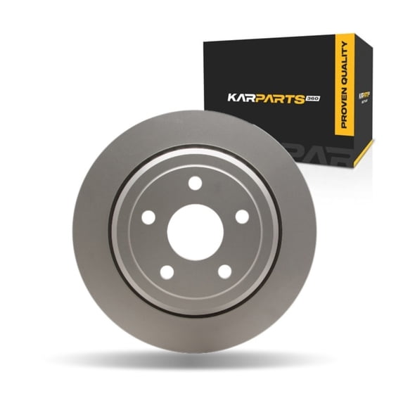 KarParts360 For Jeep Grand Cherokee 2011-2021 Disc Brake Rotor Rear | Cast Iron | Coated | 72 Millimeters/2.83 Inches Center Hole Diameter | 20.5 Millimeters/0.81 Inches Discard Thickness | 5 Lug Hol