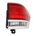 thumbnail image 1 of KarParts360 For Jeep Grand Cherokee WK 2022 Tail Light Passenger Side | Outer | Black Color | Red/Clear Lens | LED | PC Plastic Housing | With Bulbs | Replacement For CH2805121 | 68471328AA, 1 of 9