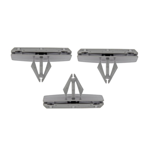 KarParts360 For Jeep Liberty 2002-2011 Molding Clips | Plastic Material | Gray Color | 0.31 Inches Center Groove Diameter | 0.63 Inches Outside Diameter | Replacement For 55156447AA, 55156447AB