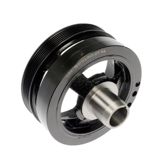 KarParts360 For Jeep Liberty 2002-2013 Harmonic Balancer | Black Color | Serpentine Drive Belt Type | Keyway Type | 1 Mounting Hole | Replacement For 5073591AA, 53020689AB