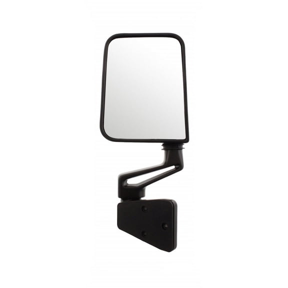 KarParts360 For Jeep Wrangler 1997 98 99 00 01 2002 Door Mirror Driver Side | Black | Flat | Manual | Foldaway | Non-Heated | Replacement For CH1320296 | 55154883