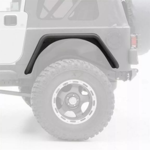KarParts360 For Jeep Wrangler (TJ/LJ) 1997-2006 XRC Fender Flares | Rear | Bolt-On Design | Black Textured | Paintable | 3 Inch Flares For Corner Guards