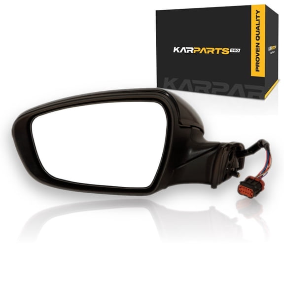KarParts360 For Kia Forte/Forte5 2014 2015 2016 Door Mirror Driver Side | Paint to Match | Power | Heated | With Signal Light | Excluded Puddle Light | Replacement For KI1320183 | 87610A7270