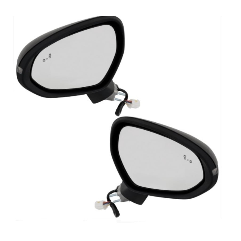 KarParts360 For Kia K5 2021 2022 2023 2024 Door Mirror Driver And Passenger Side | Pair | Paintable | Manual Folding | Power | Heated | In-housing Signal Light | GT-Line Model | KI1320246, KI1321246