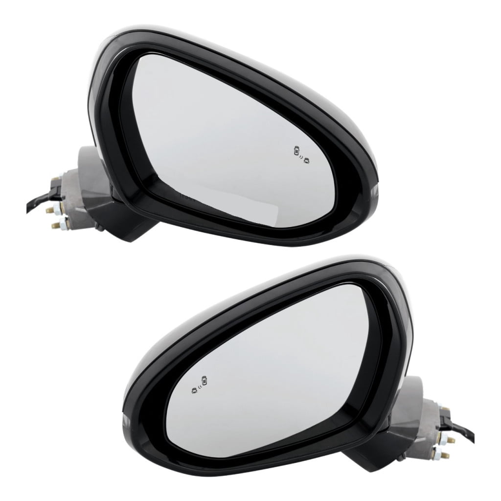 KarParts360 For Kia K5 2021 2022 2023 2024 Door Mirrors Driver And Passenger Side | Pair | GT/GT-Line Models | Paintable | Manual Folding | Power Heated | KI1321247, KI1320247 | 87620L3020, 87610L302