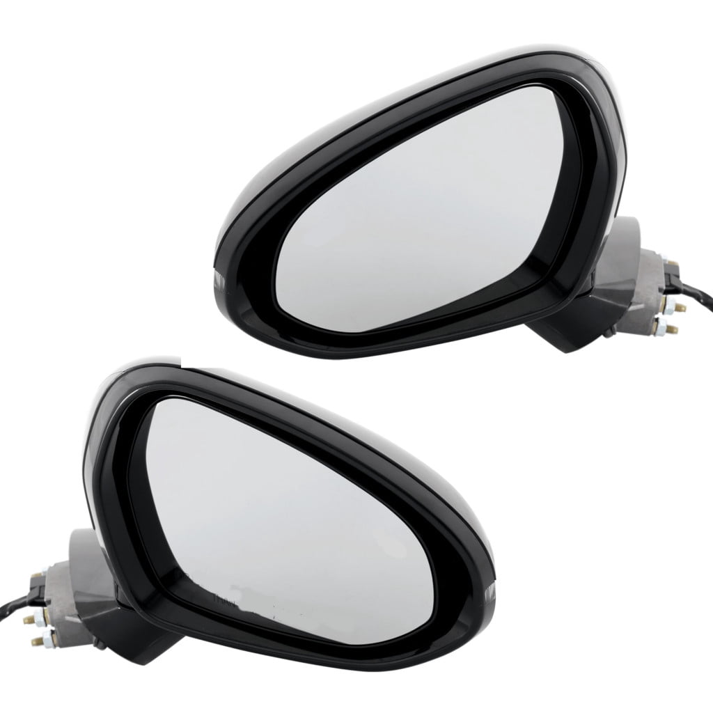 KarParts360 For Kia K5 2021 2022 2023 2024 Door Mirrors Driver and Passenger Side | Pair | Power | Heated | Paintable | Manual Folding | GT/GT-Line Models | With Signal Light | KI1320247, KI1321247