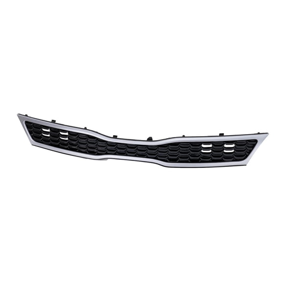 KarParts360 For Kia Rio 2016 2017 OEM Grille Front | Plastic | Matte Black | With Chrome Outer Molding | Hatchback | Replacement For KI1200197 | 191275953983, 863501W710