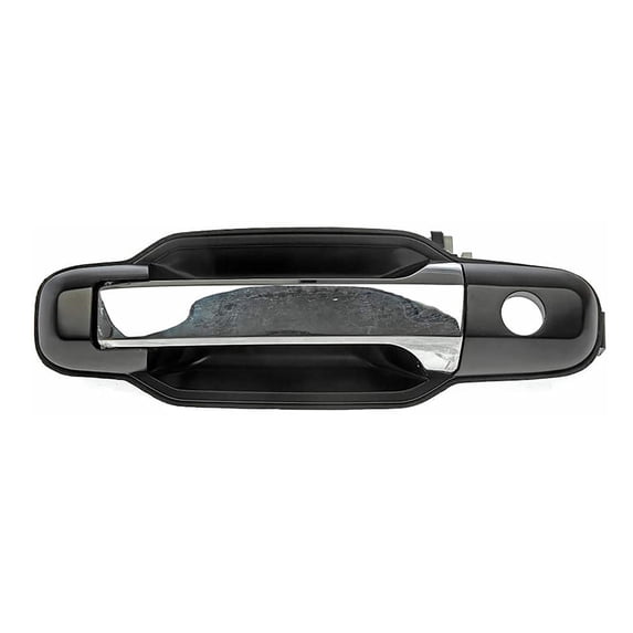 KarParts360 For Kia Sorento 2003 2004 2005 2006 Exterior Door Handle Front, Driver Side | Plastic | Chrome/Black | With Key Lock Hole | Replacement For 826503E020XX
