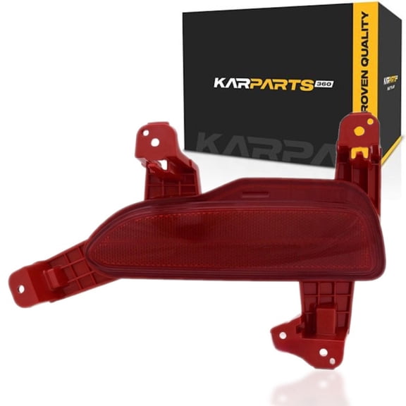 KarParts360 For Kia Sorento 2019 2020 Reflector Passenger Side | Rear | CAPA | Red | PC Plastic | Snap In Attachment Method | Replacement For KI1185121, KI1185121C | 92406C5500