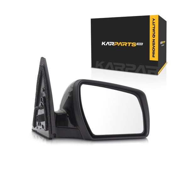 KarParts360 For Kia Soul 2012 2013 Door Mirror Passenger Side | Power Glass | Non-Heated | Foldaway | Textured Black | Paint To Match | Wide Angle Lens | Replacement For KI1321168 | 876202K331