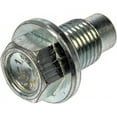 thumbnail image 1 of KarParts360 For Kia Soul/Carnival 2023-2025 Engine Oil Drain Plug | Steel | Silver | 3 Bolt Grade | Conventional Drain | Pilot Point Describe | With Gasket Or Seal | For 09247-12101, 11128-01M00, 1 of 4