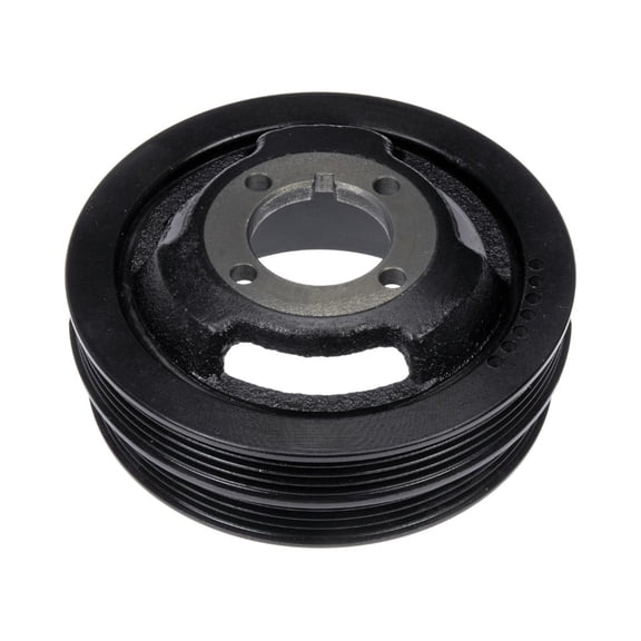 KarParts360 For Kia Spectra 2000 01 02 03 2004 Harmonic Balancer | Black Color | Serpentine Drive Belt Type | Keyway Type | 51.5 Millimeters Depth | Replacement For K24711317A, K24711401B