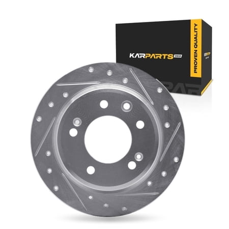 KarParts360 For Kia Sportage 2011 12 13 14 15 2016 Brake Rotor | Silver | 10 Millimeters / 0.39 Inches Nominal Thickness | 262 Millimeters / 10.31 Inches Outside Diameter