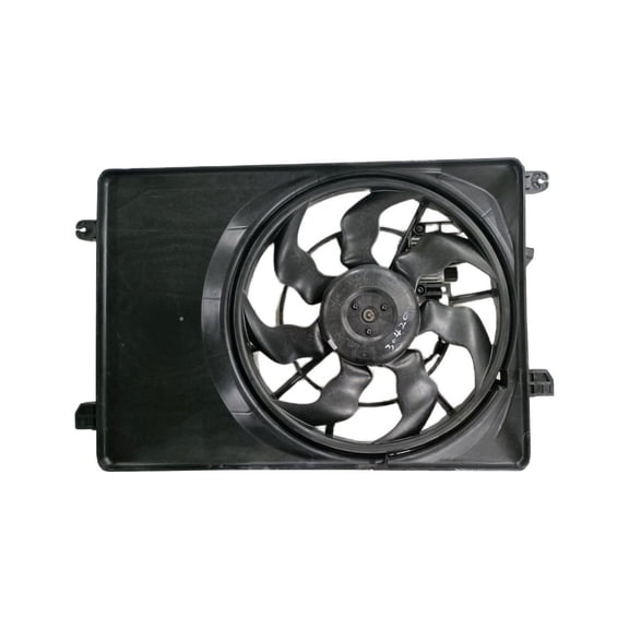 KarParts360 For Kia Sportage 2017 18 19 20 21 2022 Radiator and Condenser Fan | 2.4L Engine | Male Connector | Single Type | With Fan Control Module | Replacement For KI3115149 | 25380-D9900