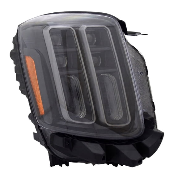 KarParts360 For Kia Telluride 2023 Headlight Passenger Side | Clear Lens | LED | PP Plastic Housing | Black | PC Plastic Lens | With Bulbs | X-Line Model | Replacement For KI2503268 | 92102S9550