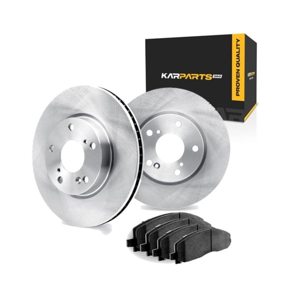 KarParts360 For Land Rover Range Rover 2003 2004 2005 Brake Rotor Set Front | 5 Lug | Cast Iron | Excluded Calipers | Solid | Plain Rotor Style | 114.3 Millimeters / 4.50 Inches Bolt Circle
