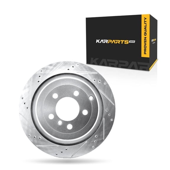 KarParts360 For Land Rover Range Rover 2006-2012 Brake Rotor Driver Side | Silver | 79 Millimeters / 3.11 Inches Center Hole Diameter | 17 Millimeters / 0.67 Inches Discard Thickness