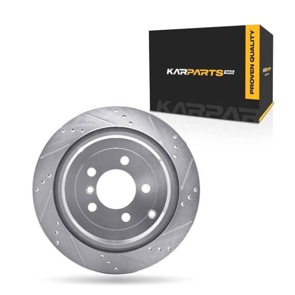 KarParts360 For Land Rover Range Rover 2006-2012 Brake Rotor Passenger Side | Silver | 79 Millimeters / 3.11 Inches Center Hole Diameter | 17 Millimeters / 0.67 Inches Discard Thickness