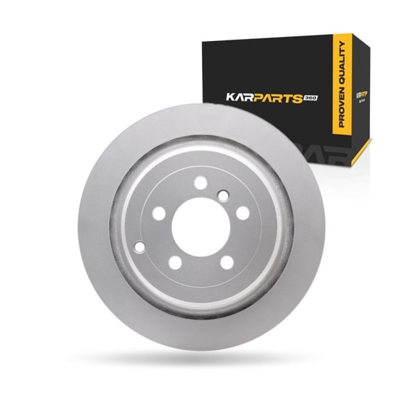KarParts360 For Land Rover Range Rover 2006-2012 Brake Rotor Rear | Coated | 5 Stud/Lug Hole | 13.94 Inches Outside Diameter | 0.67 Inches Discard Thickness | 3.11 Inches Center Hole Diameter