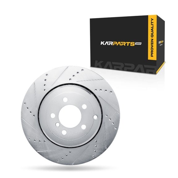 KarParts360 For Land Rover Range Rover 2010 2011 2012 Brake Rotor Driver Side | Silver | 79 Millimeters / 3.11 Inches Center Hole Diameter | 17 Millimeters / 0.67 Inches Discard Thickness