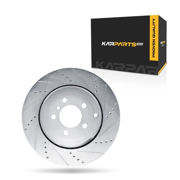 KarParts360 For Land Rover Range Rover 2010 2011 2012 Brake Rotor Passenger Side | Silver | 79 Millimeters / 3.11 Inches Center Hole Diameter | 17 Millimeters / 0.67 Inches Discard Thickness