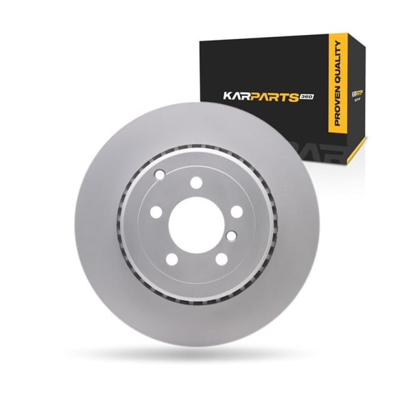 KarParts360 For Land Rover Range Rover 2010 2011 2012 Brake Rotor Rear | Coated | 5 Stud/Lug Hole | 14.39 Inches Outside Diameter | 0.67 Inches Discard Thickness | 3.11 Inches Center Hole Diameter