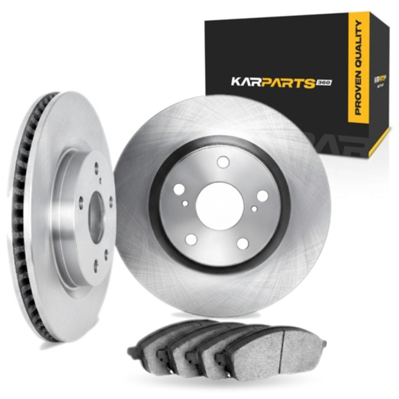 KarParts360 For Land Rover Range Rover 2010 2011 2012 Brake Set | Front | Cast Iron Rotor | Excluded Calipers | Vented | Plain Rotor Style | 38 Millimeters / 1.50 Inches Nominal Thickness