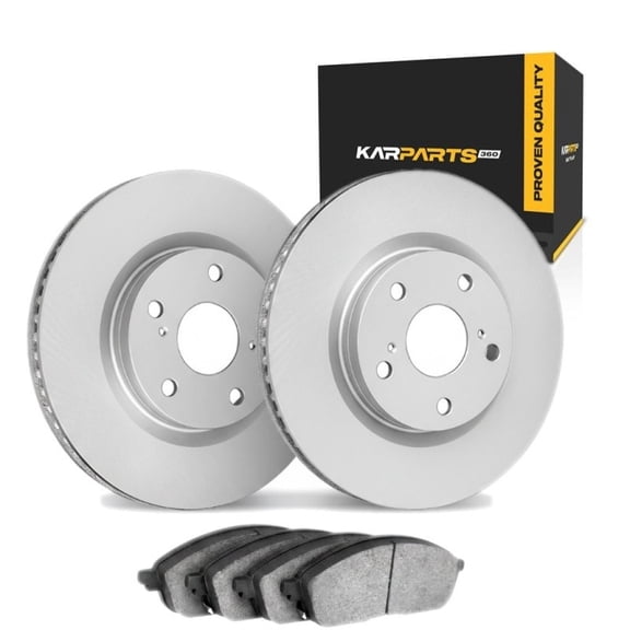 KarParts360 For Land Rover Range Rover 2010 2011 2012 Brake Set Rear | Cast Iron | Ceramic Pads Material | Vented Rotor | Performance / Racing Driving Style | Plain Rotor Style | 5 Lug