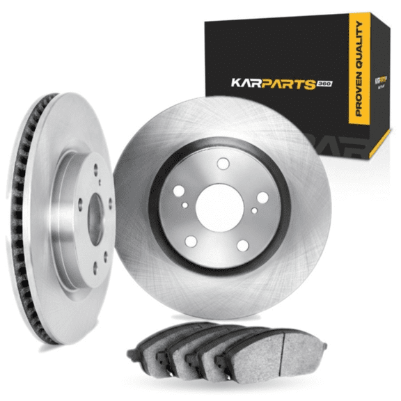 KarParts360 For Land Rover Range Rover 2010 2011 2012 Brake Set | Rear | Cast Iron Rotor | Excluded Calipers | Vented | Plain Rotor Style | 390 Millimeters / 15.35 Inches Outside Diameter