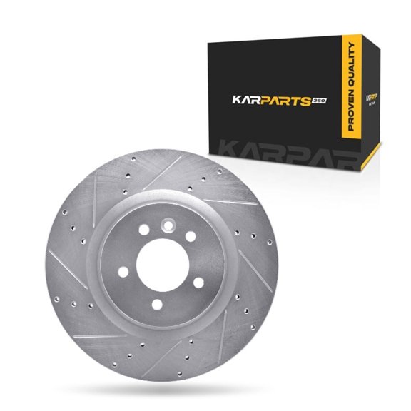KarParts360 For Land Rover Range Rover 2014 2015 2016 2017 Brake Rotor Driver Side | Silver | 79 Millimeters / 3.11 Inches Center Hole Diameter | 27 Millimeters / 1.06 Inches Discard Thickness