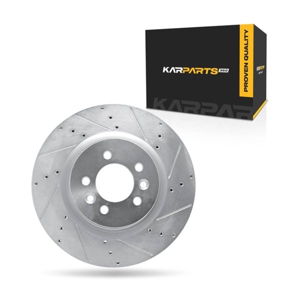 KarParts360 For Land Rover Range Rover 2014 2015 2016 2017 Brake Rotor Passenger Side | Silver | 79 Millimeters / 3.11 Inches Center Hole Diameter | 27 Millimeters / 1.06 Inches Discard Thickness