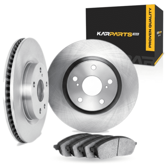 KarParts360 For Land Rover Range Rover 2018 2019 Brake Set | Front | Cast Iron Rotor | Vented | 34 Millimeters / 1.34 Inches Nominal Thickness | 380 Millimeters / 14.96 Inches Outside Diameter