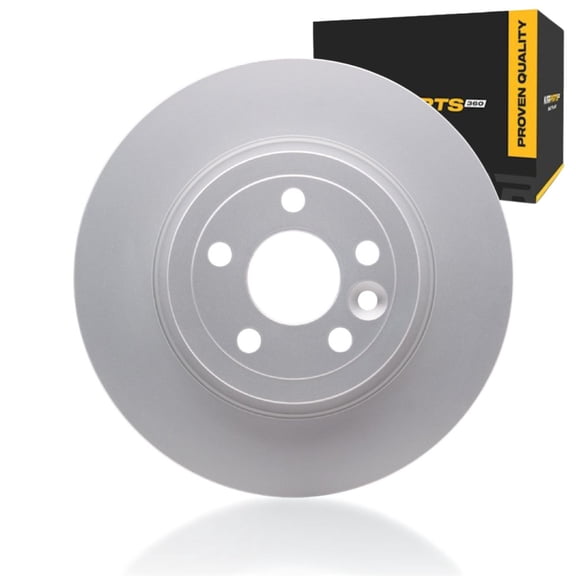KarParts360 For Land Rover Range Rover Evoque 2016 2017 2018 2019 Brake Rotor Rear | Cast Iron | Nominal Thickness: 10 millimeters / 0.39 inches | Rotor Diameter: 317 millimeters / 12.48 inches
