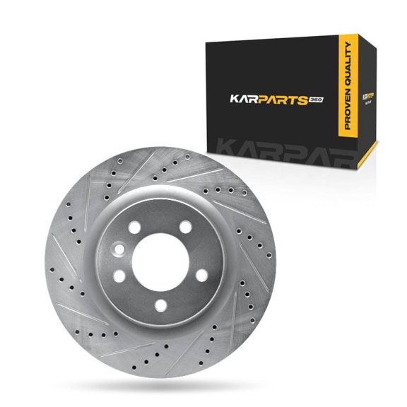 KarParts360 For Land Rover Range Rover Sport 2006 2007 2008 2009 Brake Rotor Driver Side | Silver | 79 Millimeters / 3.11 Inches Center Hole Diameter | 27 Millimeters / 1.06 Inches Discard Thickness