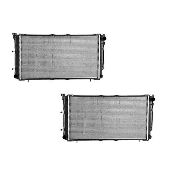 KarParts360 For Land Rover Range Rover Sport 2013 14 15 16 2017 Auxiliary Radiator Driver And Passenger Side | Pair | All Aluminum | Replacement For 191275318706, LR062670