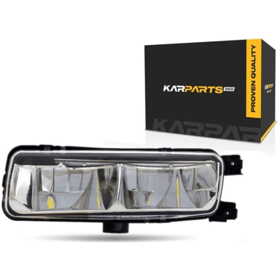 KarParts360 For Land Rover Range Rover Sport/Range Rover 2014 2015 2016 2017 Fog Light Driver Side | CAPA | Clear Lens | LED | PBT+ASA Plastic Housing | Screw In | With Bulbs | RO2592100, RO2592100C