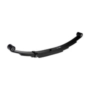 KarParts360 Leaf Spring | Steel | Black Bushing | Black Color | Rear Axle Orientation | Standard Suspension Grade Type | Up Turned Eye End 1 And 2 Attachment Type