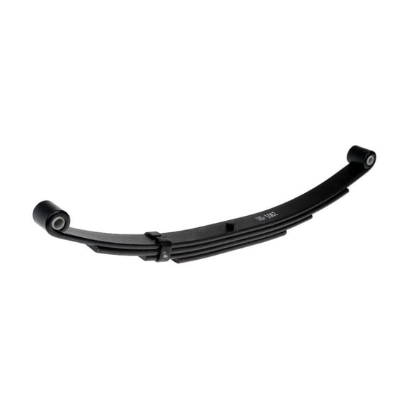 KarParts360 Leaf Spring | Steel | Black Bushing | Standard Suspension Grade Type | Black Color | Up Turned Eye End 1 And 2 Attachment Type | Rear Axle Orientation
