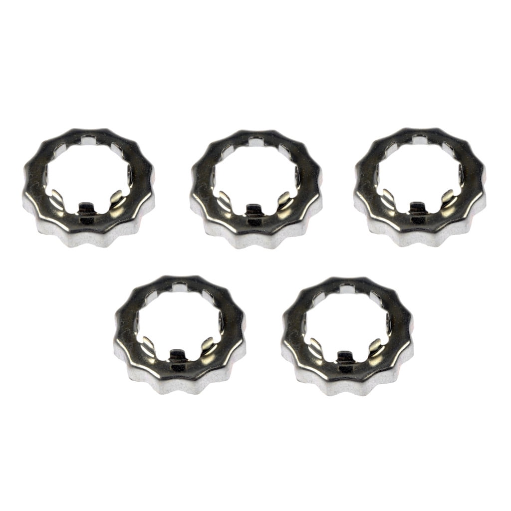 KarParts360 For Lexus ES250 1990 1991 Spindle Nut Retainers | 5 Pieces | Steel Material | 30 Millimeters Hex Size | M20-1.5 Thread Size | Replacement For 43525-16010, 43525-22010