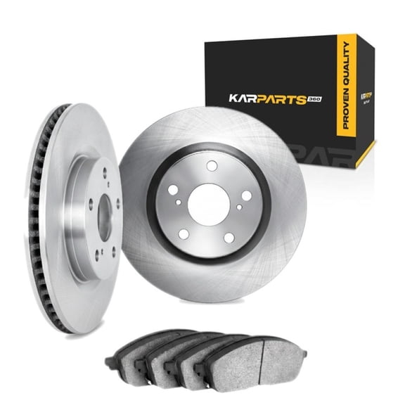 KarParts360 For Lexus ES300/LS400 1992 93 94 95 1996 Brake Set Front | Excluded Calipers | Solid | Plain Style | 112 Millimeters/4.41 Inches Bolt Circle | 5 Lug