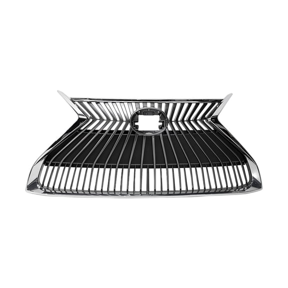 KarParts360 For Lexus ES350 2019 2020 2021 Grille | Painted Finish | Silver Black | With Chrome Molding | For Models Excluded Front View Camera & Park Distance Control Sensor | LX1200199 | 531010-664