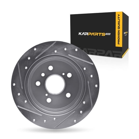 KarParts360 For Lexus ES350/GS350/GS450h 2013 14 15 16 17 2018 Brake Rotor | Silver | 10 Millimeters / 0.39 Inches Nominal Thickness | 281 Millimeters / 11.06 Inches Outside Diameter | 5 Stud/Lug Hol