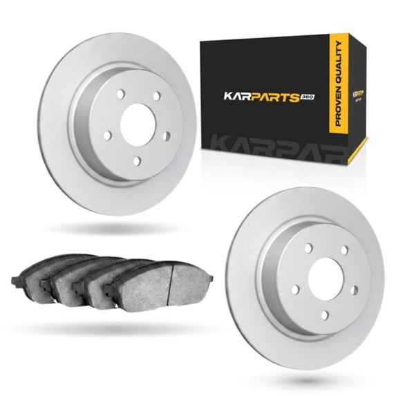 KarParts360 For Lexus ES350/LS460 2007-2013 Brake Set | Cast Iron Material | Vented Rotor | Performance / Racing Driving Style | Plain Rotor Style | 114.3 Millimeters / 4.50 Inches Bolt Circle | 5 Lu