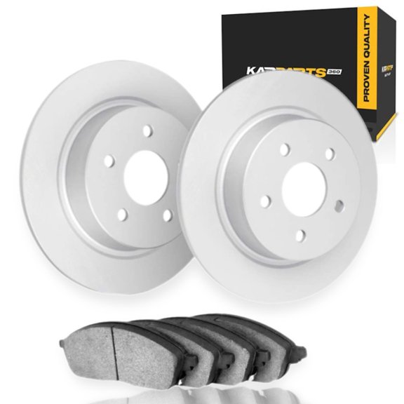 KarParts360 For Lexus GS F/GS350 2019 2020 Brake Set | Cast Iron Material | Vented Rotor | Performance / Racing Driving Style | Plain Rotor Style | 112 Millimeters / 4.41 Inches Bolt Circle | 5 Lug