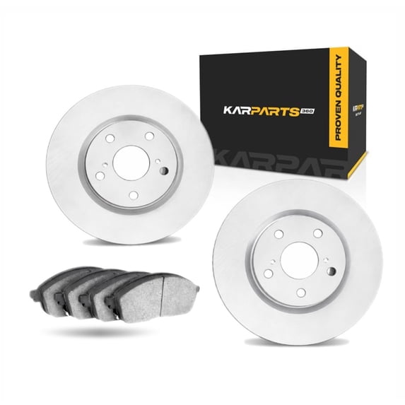 KarParts360 For Lexus GS300 1993-2005 Brake Rotor Set Front | Vented Rotor | Plain Style | 285.8 Millimeters / 11.25 Inches Bolt Circle | 5 Lug | 381 Millimeters / 15.00 Inches Outside Diameter