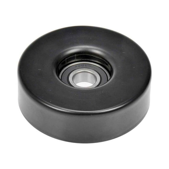 KarParts360 For Lexus GS300 1998-2005 Idler Pulley | Steel | Serpentine Belt Type | Black Color | 17 Millimeters Inside Diameter | 1 Mounting Hole | Replacement For 166030W010, 1660350020