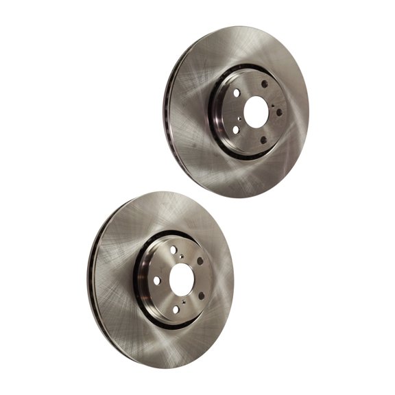 KarParts360 For Lexus GS350 2007 08 09 10 2011 Brake Discs Front | Pair | Cast Iron | Natural | Plain Surface | 13.15 Inches Diameter | Vented | With 5 Lugs | Replacement For 12144154, 4351230340