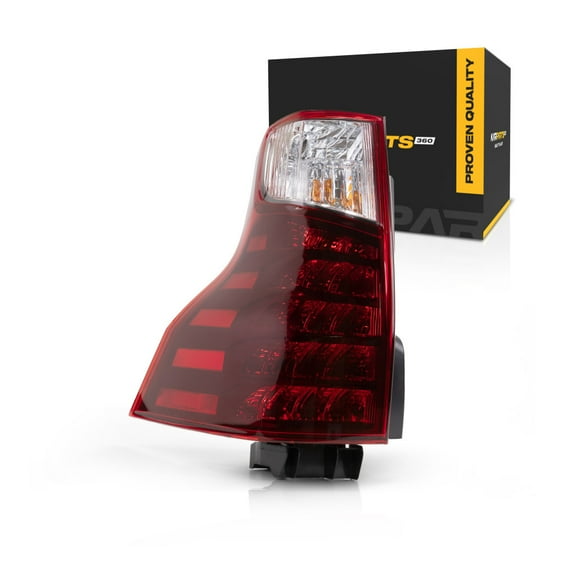 KarParts360 For Lexus GX460 2017-2023 Tail Light Driver Side | Red, Clear Lens | LED | ABS Plastic Housing Material | With Bulb | Replacement For LX2800128 | 81560-WY030