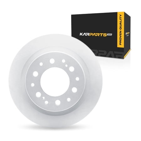KarParts360 For Lexus GX550 2024 2025 2026 Brake Rotor Rear | Cast Iron | Coated | 97 Millimeters/3.82 Inches Center Hole Diameter | 18.5 Millimeters/0.73 Inches Discard Thickness | 6 Stud/Lug Hole